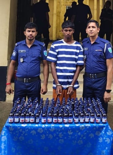 গোয়াইনঘাটে ১৭০ বোতল ভারতীয় সিরাপ উদ্ধার, গ্রেপ্তার ১